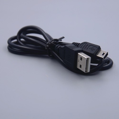 1pcs black pin mini usb - black,