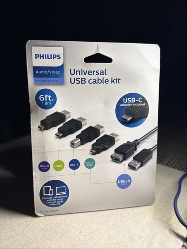 Philips 6ft universal usb - -,